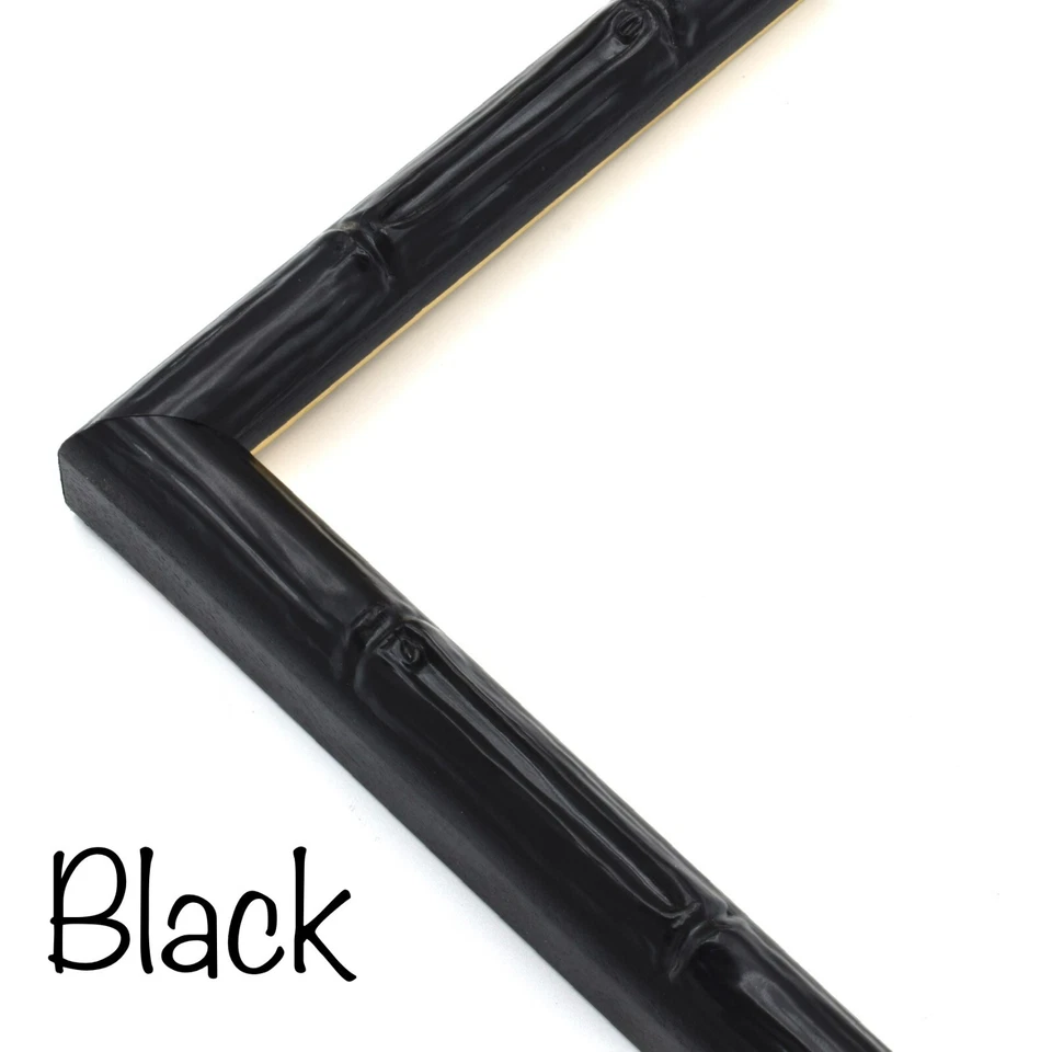 Marco de fotos de bambú exótico ancho decoración tropical estilo Tiki 5x7 8x10 11x14 16x20 Foto 2 de 4