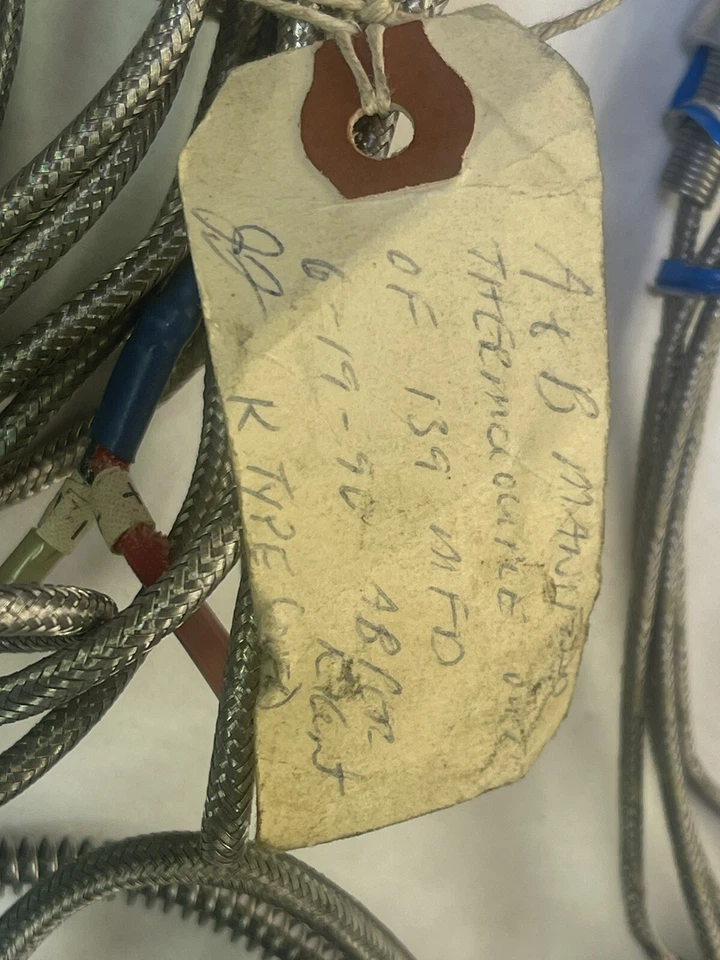 Лот из 20 термопар зондов и кабелей Tempco, пластиковое технологическое оборудование (M66) - Изображение 4 из 4