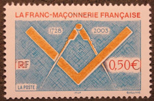 Timbre - FRANCE - La Franc-Maçonnerie française - Neuf ** - YT3581 - 2003