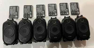 6 Motorola CLP1040 4 Channel UHF Two-Way Radio