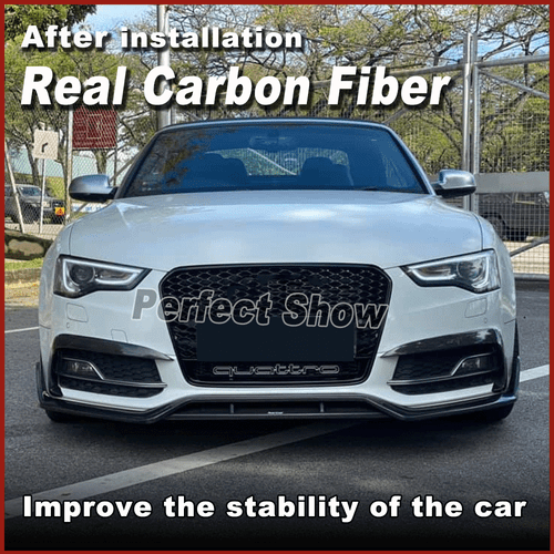 Aleta de carbono Flaps Canard faros antiniebla divisor para Audi A5 Sline S5 12-16 - Imagen 2 de 10
