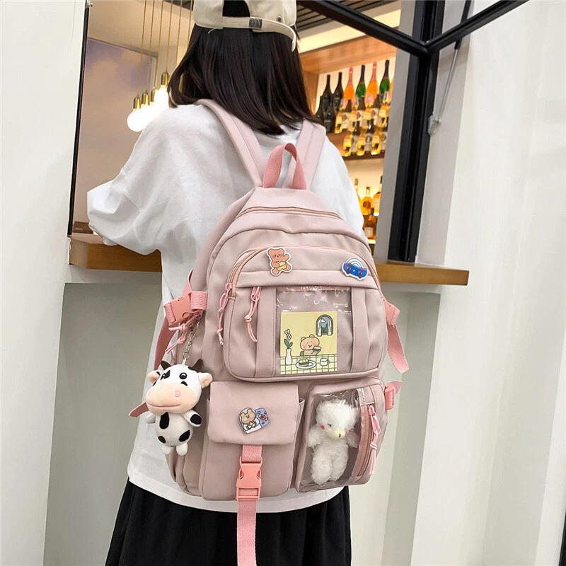 Backpack Kawaii School Cute Bag Girl Girls Women College Travel Student Nylon