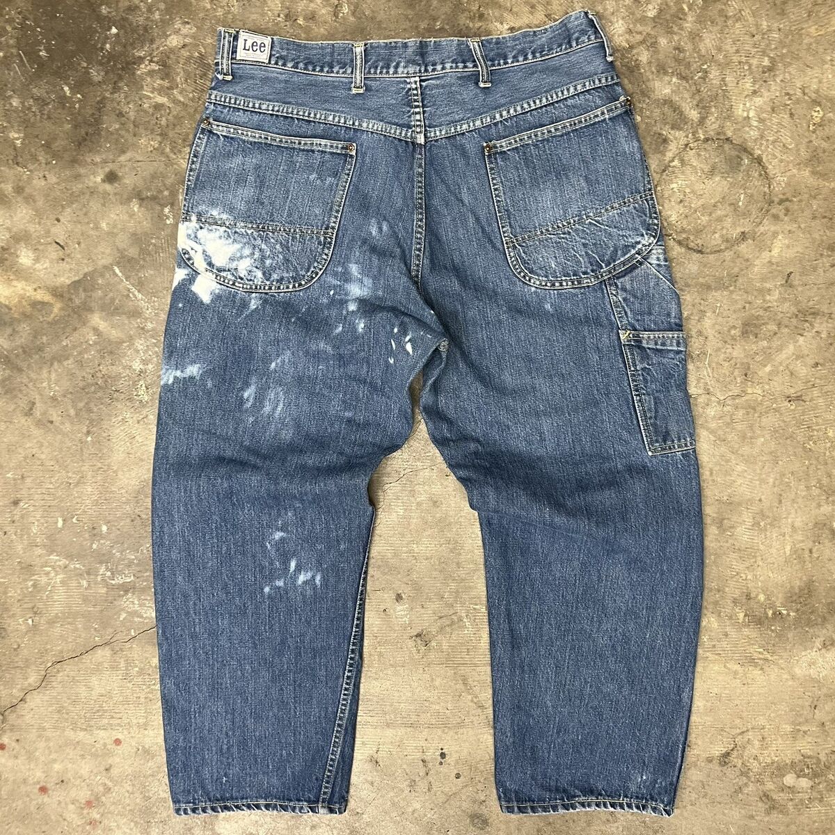 Vintage 50s Lee Dungaree Carpenter Jeans Sanforized Denim Vintage 50s Lee Dungaree Carpenter Jeans Sanforized Denim