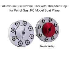 Threaded Cap Aluminum Fuel Nozzle Filler  for Petrol Gas RC Model Boat Plane