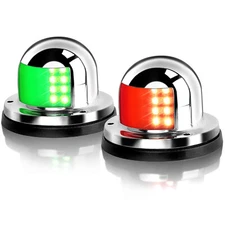 NEW Set Of 2 Obcursco LED Boat Navigation Lights 