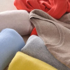 Women Wool Cashmere Sweater Knitted Pullover Slim Crew Neck Sweater Solid Jumper