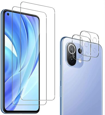 2X Schutzglas ( Display + Kamera ) für Xiaomi Mi 11 Lite 4G / 5G Hartglas 9H