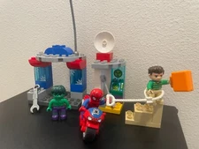 Lego Duplo Marvel Set 10876 Spider-Man & Hulk Adventures 100% Complete Sandman!