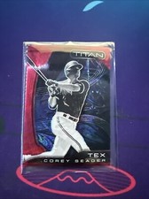 2022 Panini Chronicles #23 Corey Seager /199 Titan Ruby Wave Texas Rangers
