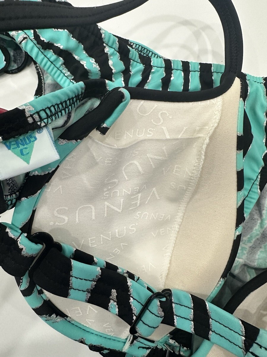 Venus Vintage Bikini Zebra U/W 'V' Logo C Top & 4 Bottoms
