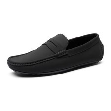 Mocasines sin cordones Penny para hombre de gamuza informales zapatos para conducir moda