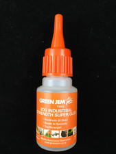 6x Super Glue Strong High Strength Thick Glue 1 x 20g Bottle - Green Jem