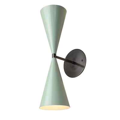 Raw Brass Black Orb Wall Sconce 1 Light Stilnovo Style Wall Fixture Industrial