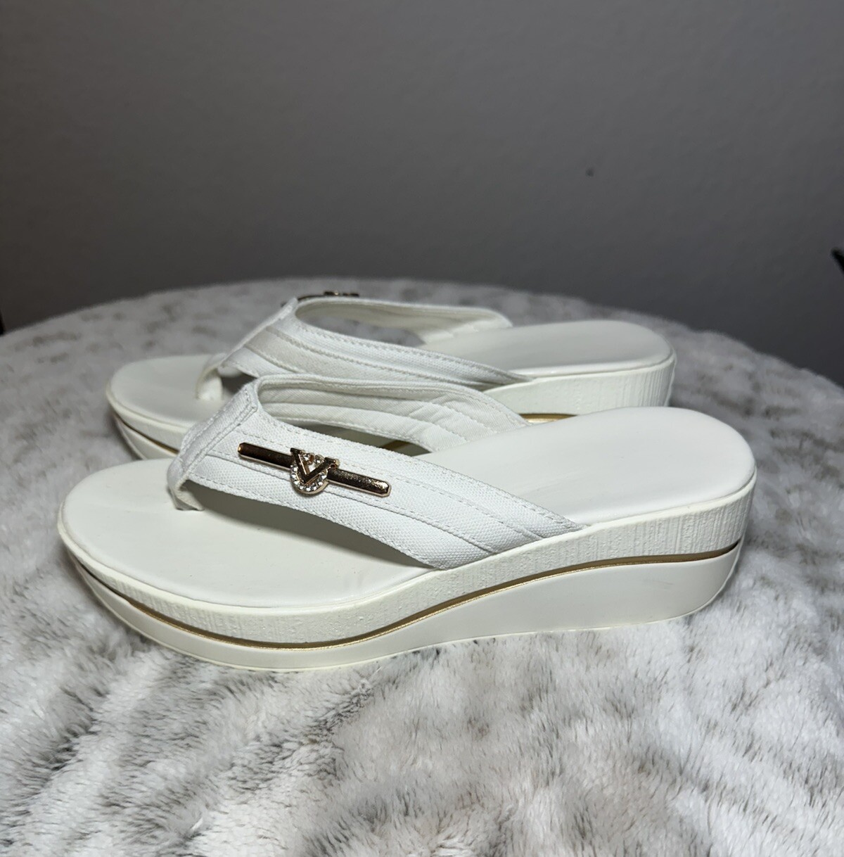 PANTOFOLA D’ORO Sandali casual slip on perizoma supporto arco plantare leggeri 7 taglia mancanti