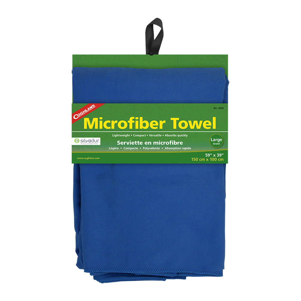 Coghlans Microfibre Absorbent 150x100cm Towel Swimming/Camping