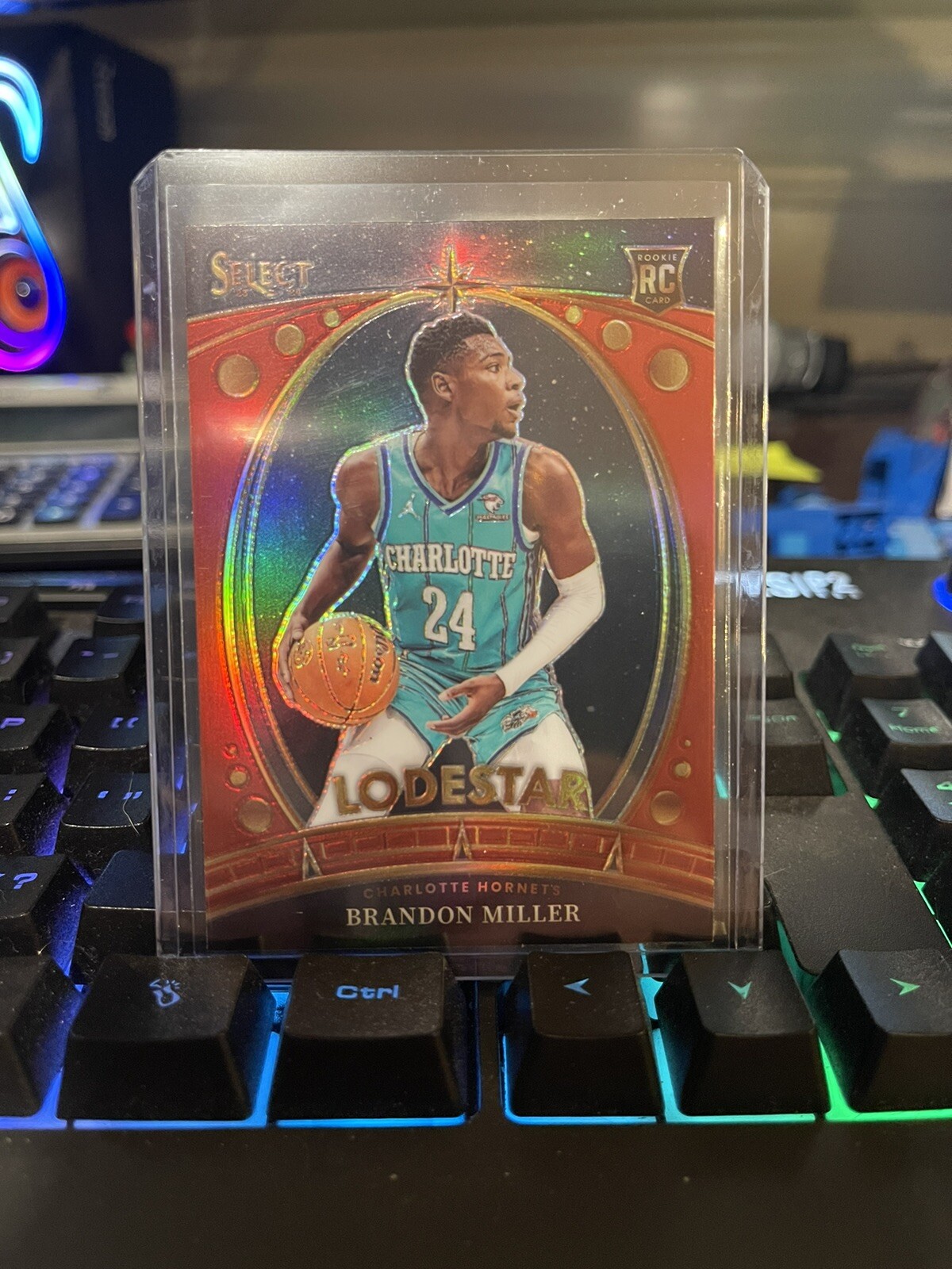 2023-24 Select NBA Brandon Miller Lodestar Red Prizm SSP #9 Rookie RC Hornets