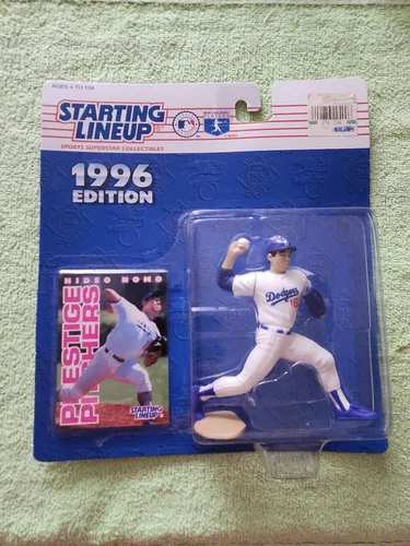 1996  Hideo Nomo ROOKIE White Jersey W/Collectors Card Los Angeles Dodgers NRMT