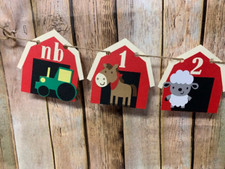 Farm First Year Banner  Farm Photo Banner  Birthday Decor  Monthly Photo