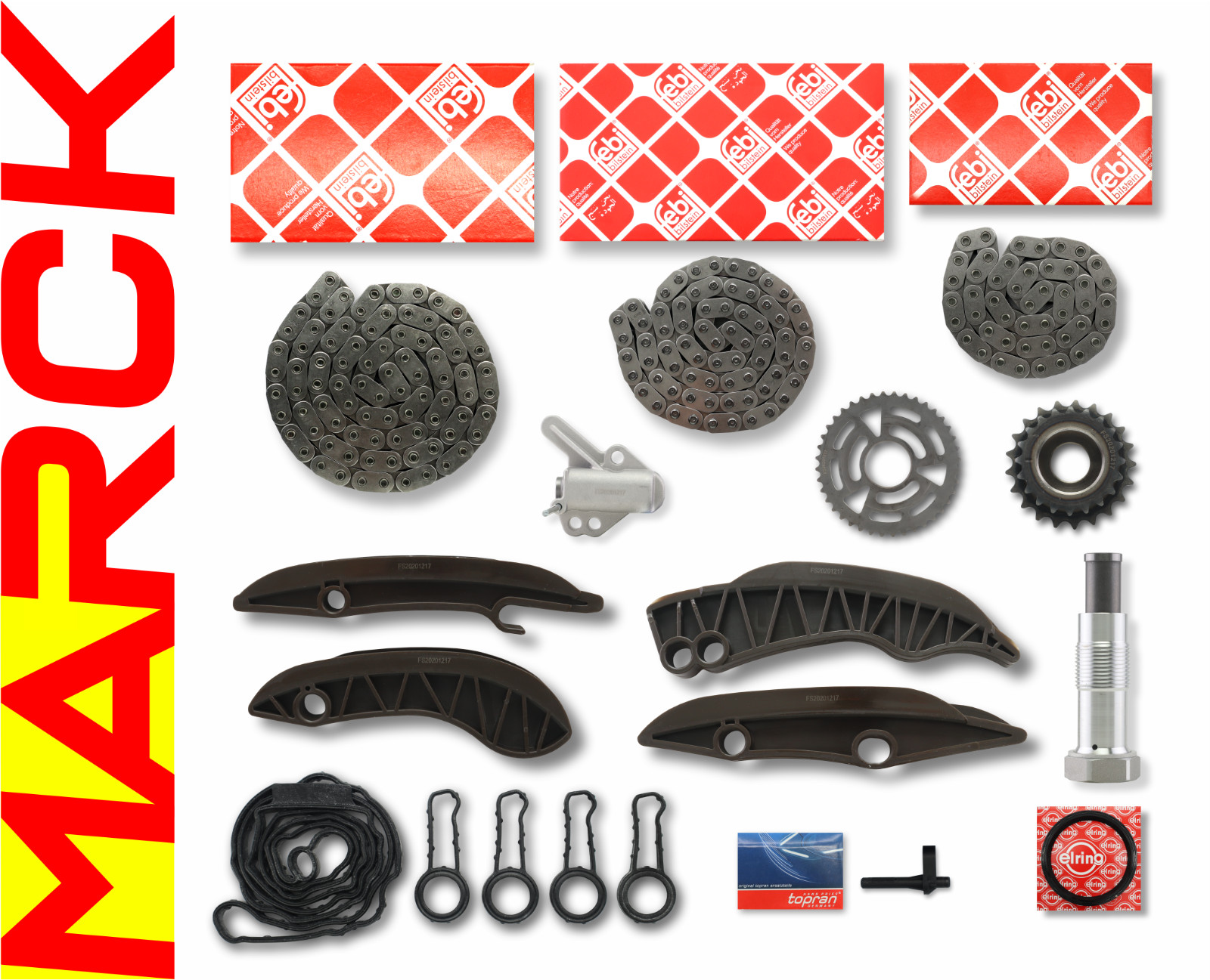 Juego de cadenas de control BMW 2.0 N47 N47 N47 A N47D20A N47D20C Febi 36339 28720 E91 F31 E60 F07