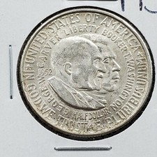 1952 P George Washington Carver Silver 50c Half Dollar Commemorative BU UNC