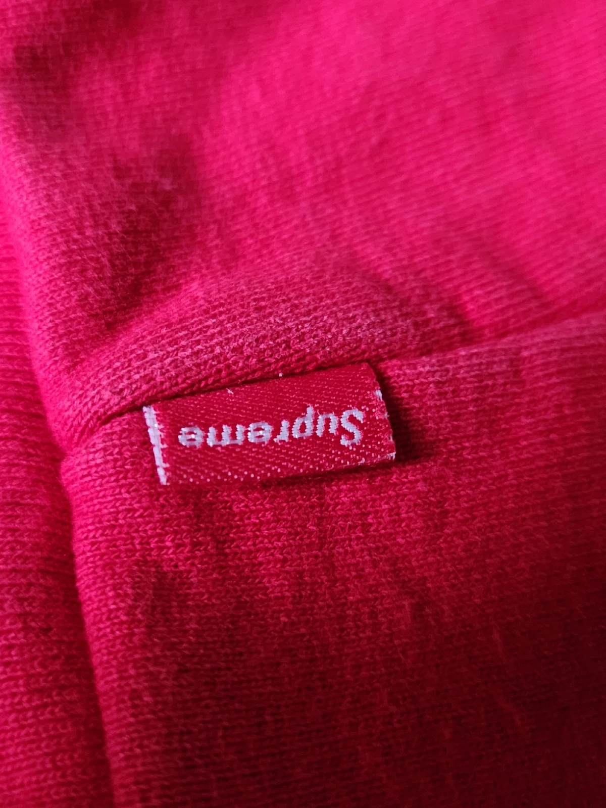 Felpa con cappuccio e zip termica logo FW10 Supreme Arc rossa XL vintage