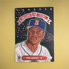 1992 Donruss Gallery of Stars Ken Griffey Jr GS-8 Seattle Mariners Baseball