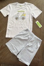 Boutique Be Mine Boys Outfit Size 6 Etched Golf Cart, NWT