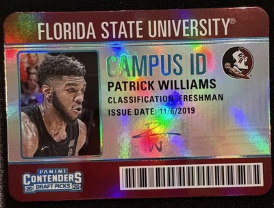 2020 Panini Contenders Draft Picks #23 Patrick Williams Campus ID
