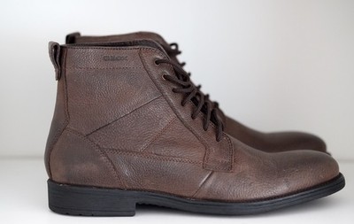 Geox Respira Jaylon Leather Brown Chukka Ankle Boots Men EU 44 US 11 293 MM