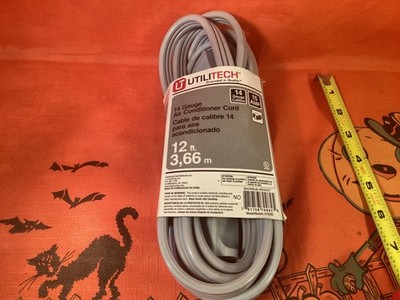 UTILITECH 12 Gauge 15 amp 3 prong 12 feet AIR CONDITIONER CORD extension new