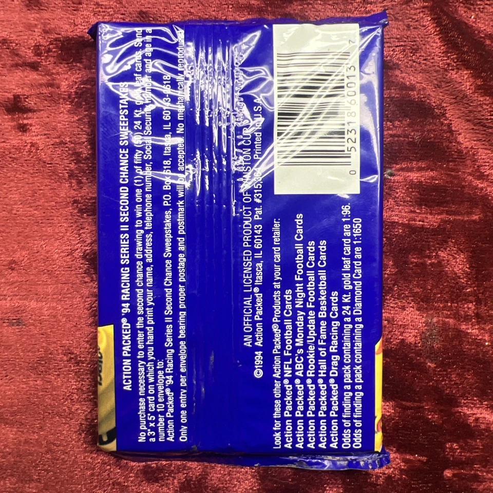 1994 Action Packed Racing ~Kyle Petty Diamond 24Kt Gold Leaf -6 Card Pack Sealed - Image 2 of 4