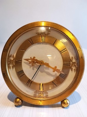 Eleganter Vintage HOUR LAVIGNE 8-Tage Wecker - Französische Luxusuhr - Funktioniert!