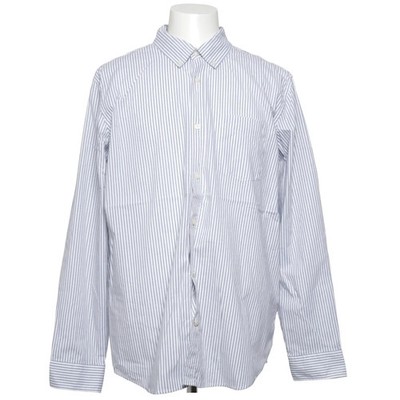 Gap, Hemd, Größe: XL, STANDARD FIT STRETCH POPLIN, Blau/Weiß, Streifen #OER