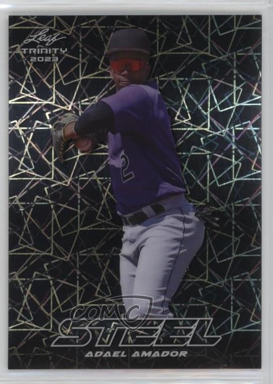 2023 Leaf Trinity Mega Box Steel Silver Lazer Adael Amador #S-1 1ko1