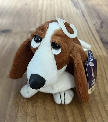 Applause Hush Puppies Bean Bag Stuffed Plush With Tag Brown Basset Hound Dog Aww