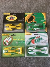 Golden Wheel USA 1:43 diecast toy hydroplane boat set of 4 pennzoil Quaker 7UP