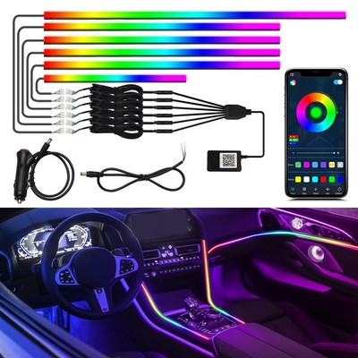 Dreamcolor Interior Car Lights, WEBUPAR Car Accessories 6 in 1 Car LED Strip ...