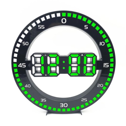 Jumping Seconds Luminous Wall Clock Modern Silent Electronic Clock Office - Picture 13 of 14