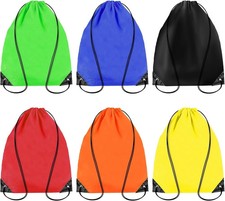 6PCS Drawstring Backpack - Drawstring Gym Bag Waterproof Bags Bulk String Backpa