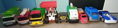 Spielfahrzeug Konvolut XXL Set Bruder Dickie Toys Volvo Polizei Baustelle Mix