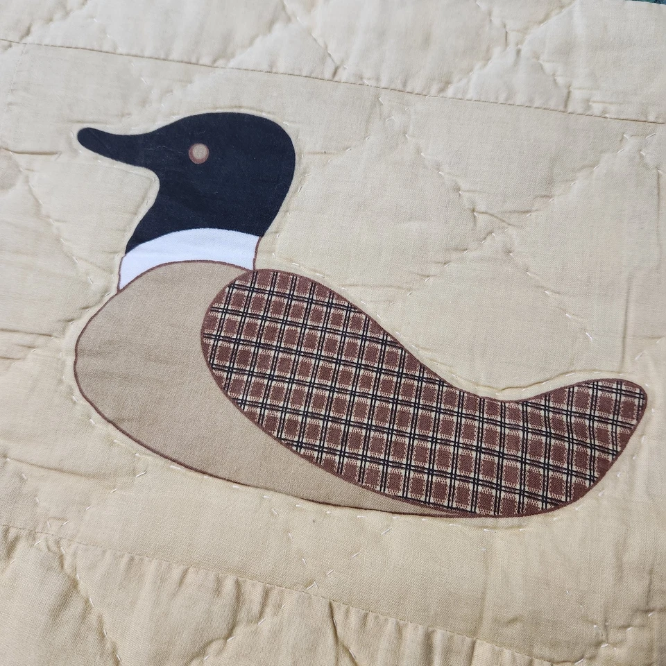 Juego de Edredón de Vida Silvestre Diseño de Juego Grande Completo Queen Shams Bosque Rústico Algodón Lodge Foto 3 de 4