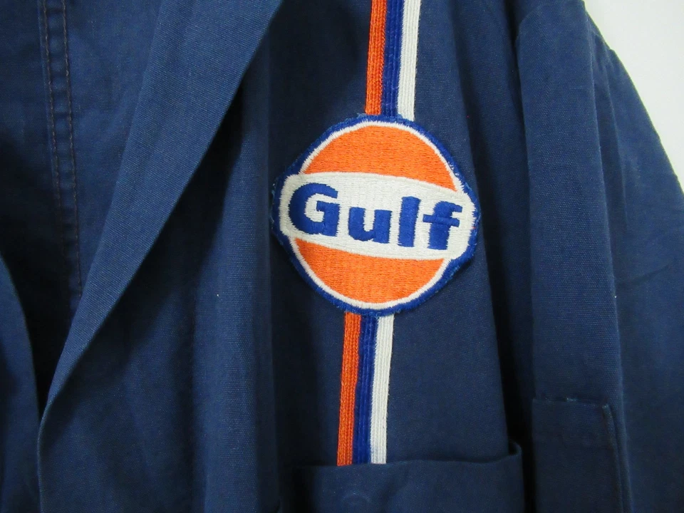 Mono de colección Gulf Gasoline Oil uniforme mecánico general Foto 3 de 4