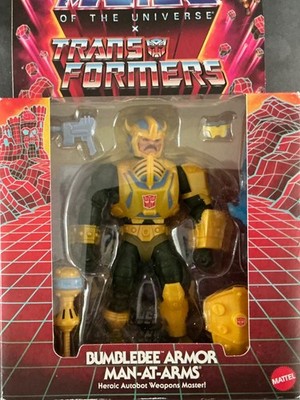 Mattel Masters of the Universe X Transformers BUMBLEBEE ARMOR MAN-AT-ARMS - New