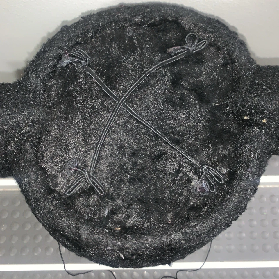 Vintage Montera Bullfighting Spanish Matador Hat Cap Black Orange Silky Lining! - Image 3 of 4