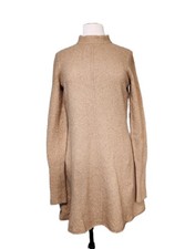 Madewell Sweater Mini Dress Long Sleeve Women M Cotton Blend Camel Casual Preppy