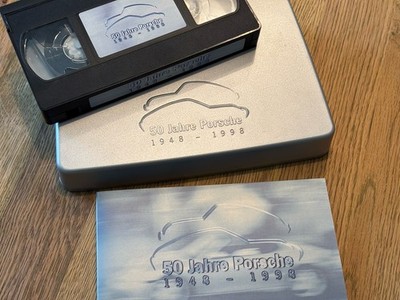 50 Jahre Porsche Booklet und VHS Box