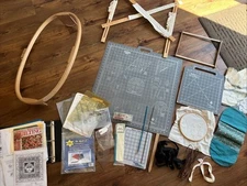 Quilting Mate Cutting Mat Lot 26x27 Cut N Press 1 Embroidery Needles Forms Hoop