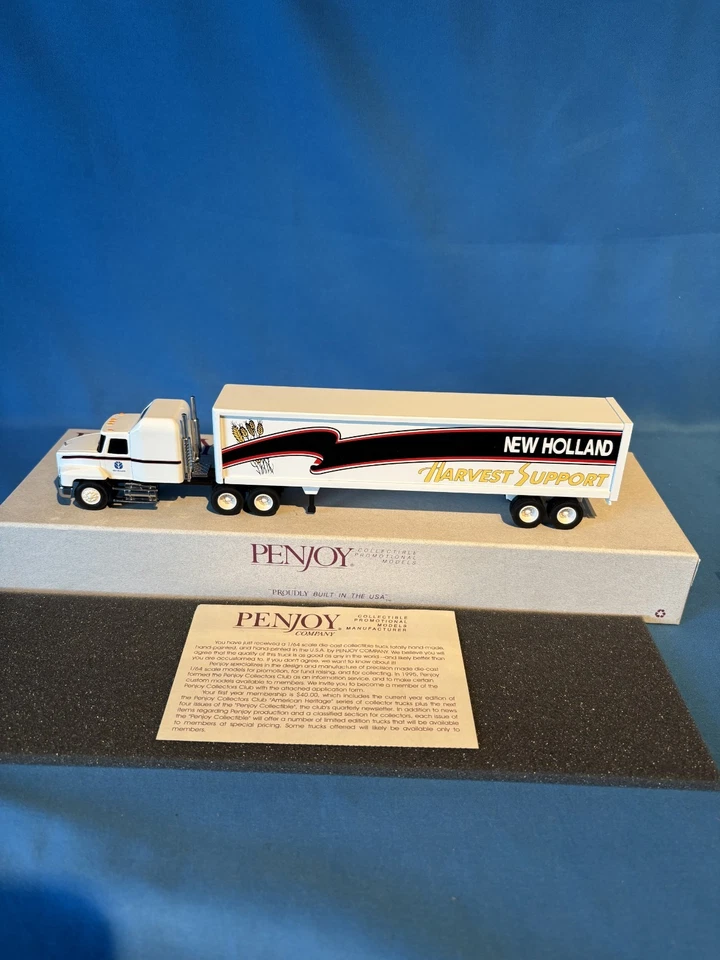 1/64 PENJOY "Edición Limitada" Mack Sleeper CH600, New Holland Harvest Support Foto 2 de 4