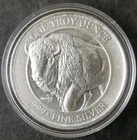 MintID 1oz Silver Buffalo Round in a Capsule