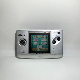 SNK Neo Geo Pocket Color Platinum Silver with instructions Retro Game From JAPAN